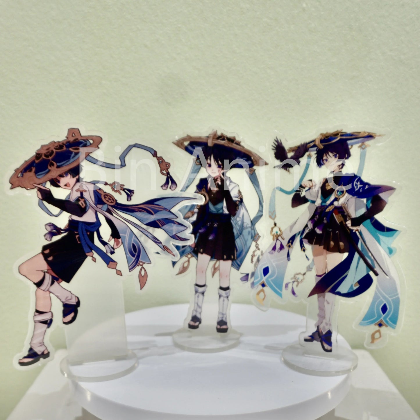 Game Figure Genshin Impact The Wanderer Scaramouche Acrylic Stand Model Plate Desk Bedroom Decortion Cosplay Fans Friend Gifts