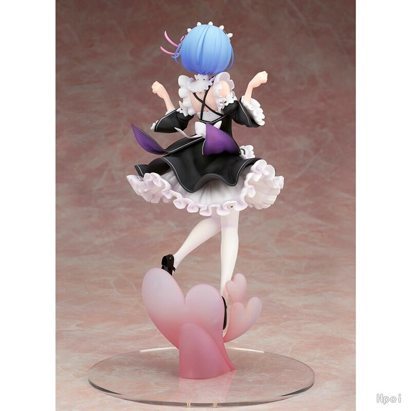 24CM Rem Anime Figure RE: Zero-Starting Life in Another World Ram Cat Maid Dress Sexy Model Toy Figure Action Cute