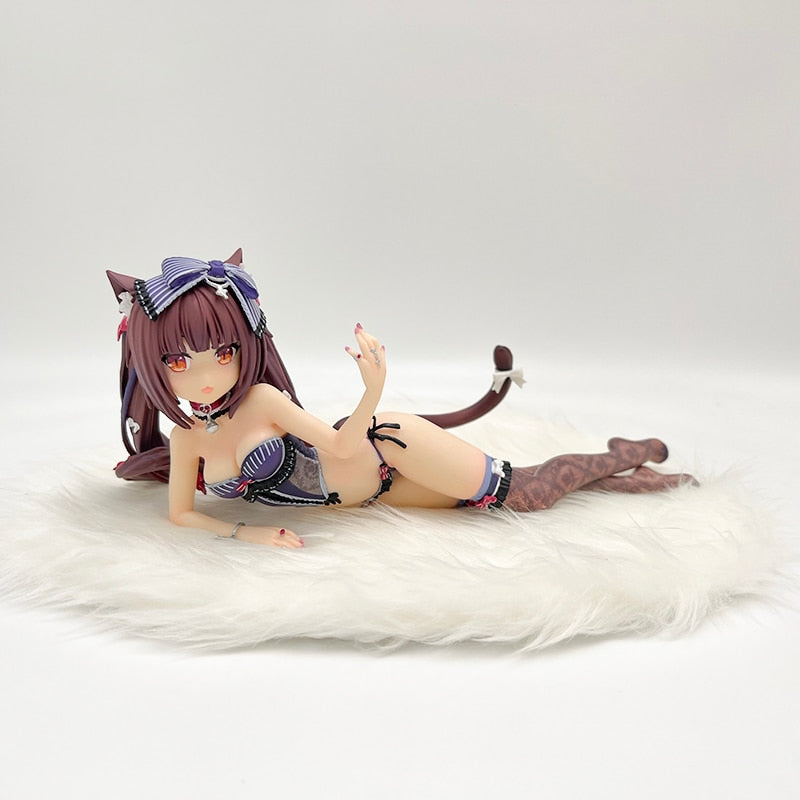 13cm Nekopara Chocola Sexy Anime Figure Nekopara Vanilla Action Figure Vanilla/Chocola Figurine Anime Girl Adult Model Doll Toys