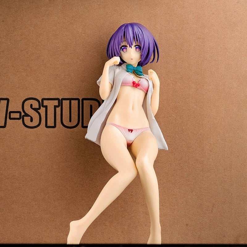 23cm To Love Ru Darkness Haruna Sairenji Figure PVC Cute Sexy Girl Anime Figure Toys Hentai Model Statue Adult Gifts Collection