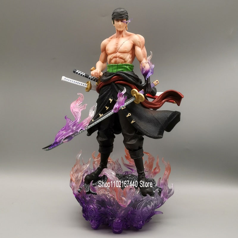 30cm Anime One Piece Zoro Action Figure Ittoryu Roronoa Zoro Figure Statue PVC Collection Cartoon Model Toys Gifts