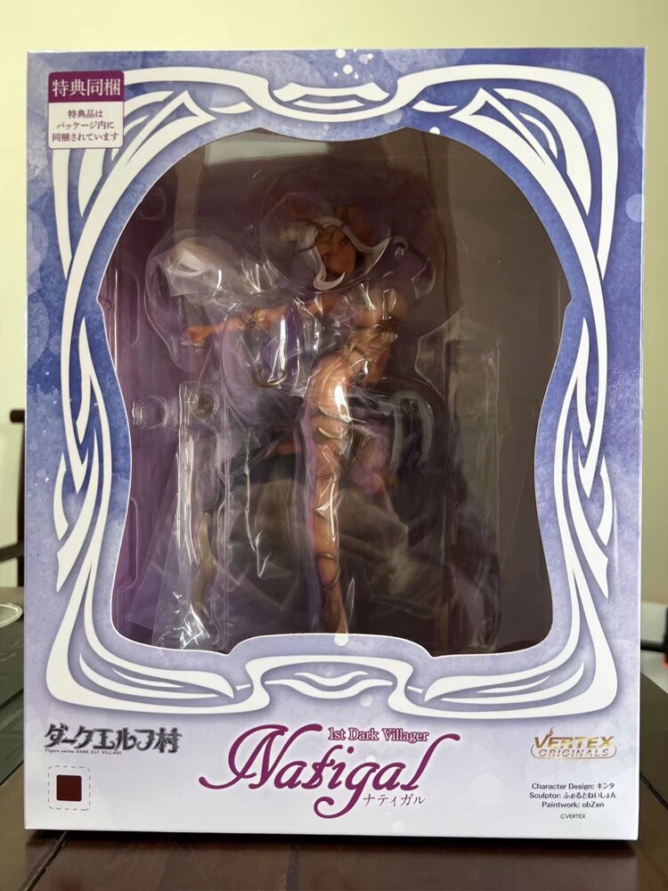 25cm Vertex Elf Village 8th Villager Cecile Antenna Anime Girl Figure Kukuru/Priscilla Action Figure Collectible Model Doll Toy