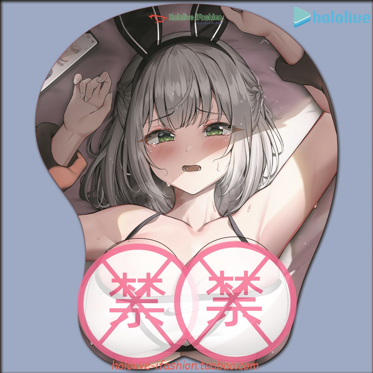 Shirogane Noel Sexy 3D Mousepad Vtuber hololive Hand Wrist Rest Mouse Pad Mousepad Silicone Breast Oppai Soft Mouse Mat Otaku