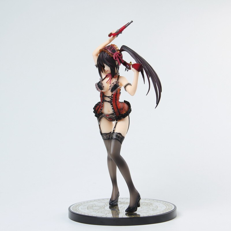 24CM Alphamax Date A Live Kurumi Tokisaki Lingerie Ver. 1/7 Pvc action Figure Adults Collection Model doll gifts