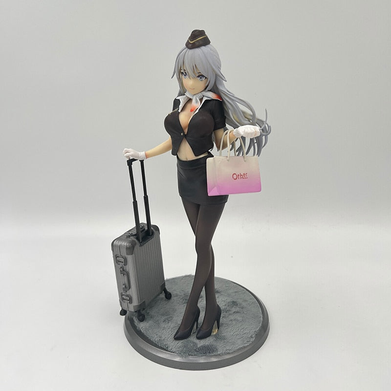 25cm Otherwhere Awahara Shiori Stewardess Hentai Anime Girl Figure Shiori Kurihara Sexy Action Figure Adult Collectible Doll Toy