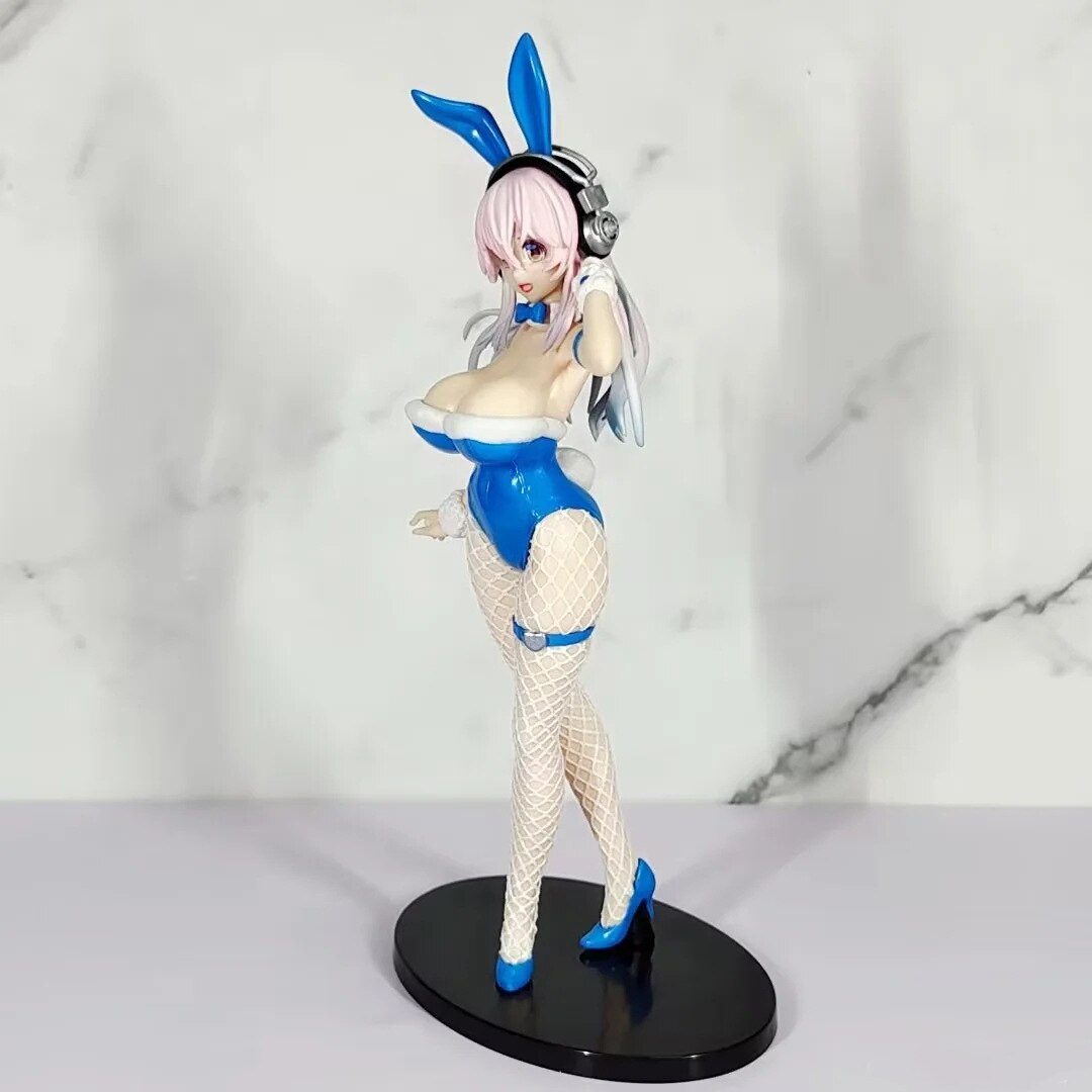 30cm FuRyu BiCute Bunnies Super Sonico Sexy Anime Figure SUPERSONICO Bunny Girl Action Figure Adult Collection Model Doll Toys