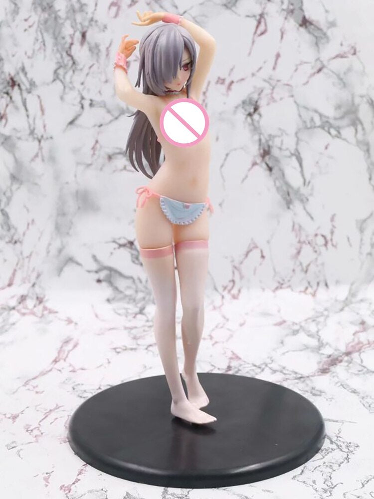 24CM Anime Action Figure Q-six Velvet Swimsuit Long &amp; Short Hair Ver. Sexy Girls 1/7 Scale Pre-Painted PVC Model Toys Brinquedos