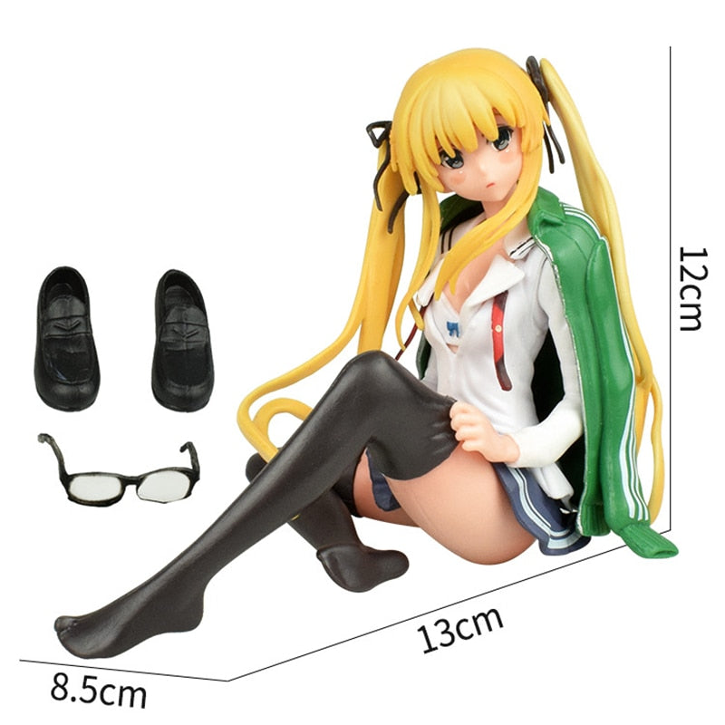 12cm Japan Anime How to Raise a Boring Girlfriend Figure Sexy Girl Doll Eriri PVC Action Figurine Doll Model Statue Collection