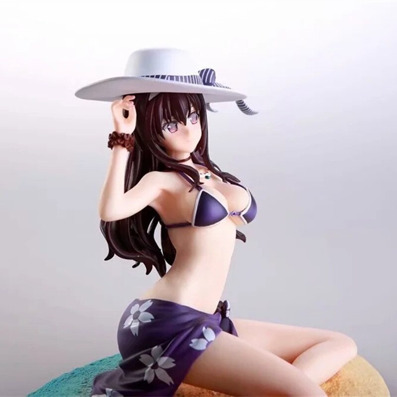 Saekano Japanese Anime How to Raise a Boring Girlfriend Utaha Kasumigaoka Swimsuit Ver. PVC Sexy Girls Action Figure Model Toy