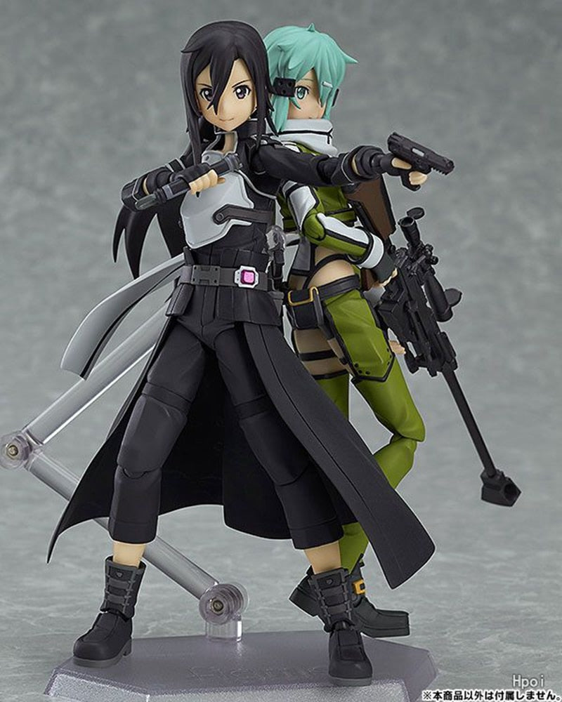 14CM Anime Sword Art Online Figure Action Kirigaya Kazuto Figuine Replacement Model Toy Doll Ornament Base Color Box