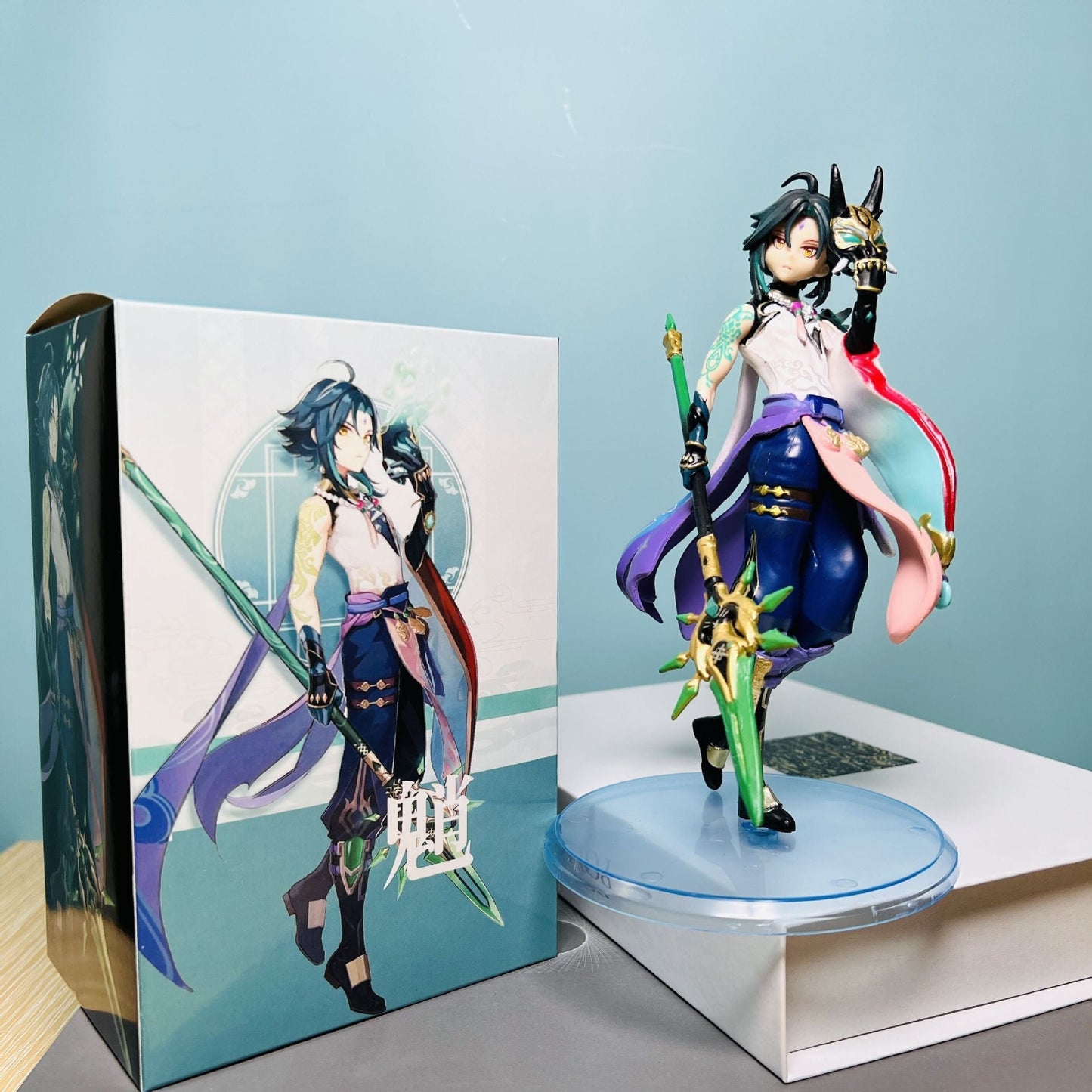 Anime Figure Genshin Impact Hu Tao Xiao Zhongli Yaksha  Action Game Peripherals Sculpture Ornaments Collectible Doll Toys PVC