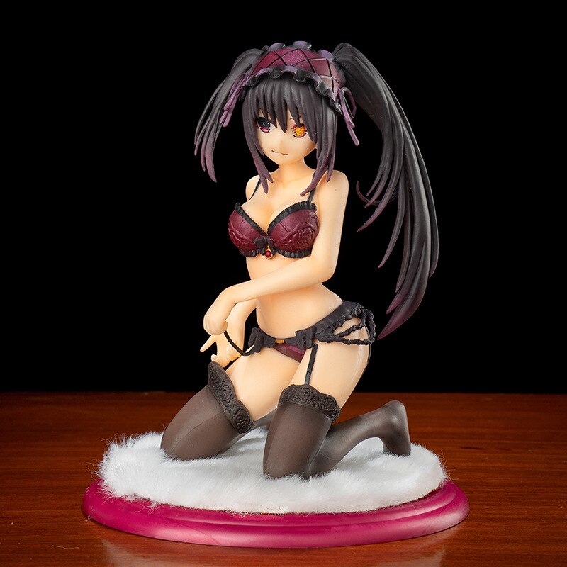 16cm Anime Movie Date A Live Figure Kurumi Tokisaki Sexy Swimsuit Figure Sexy Girls Action Figures PVC Model Statue Collection