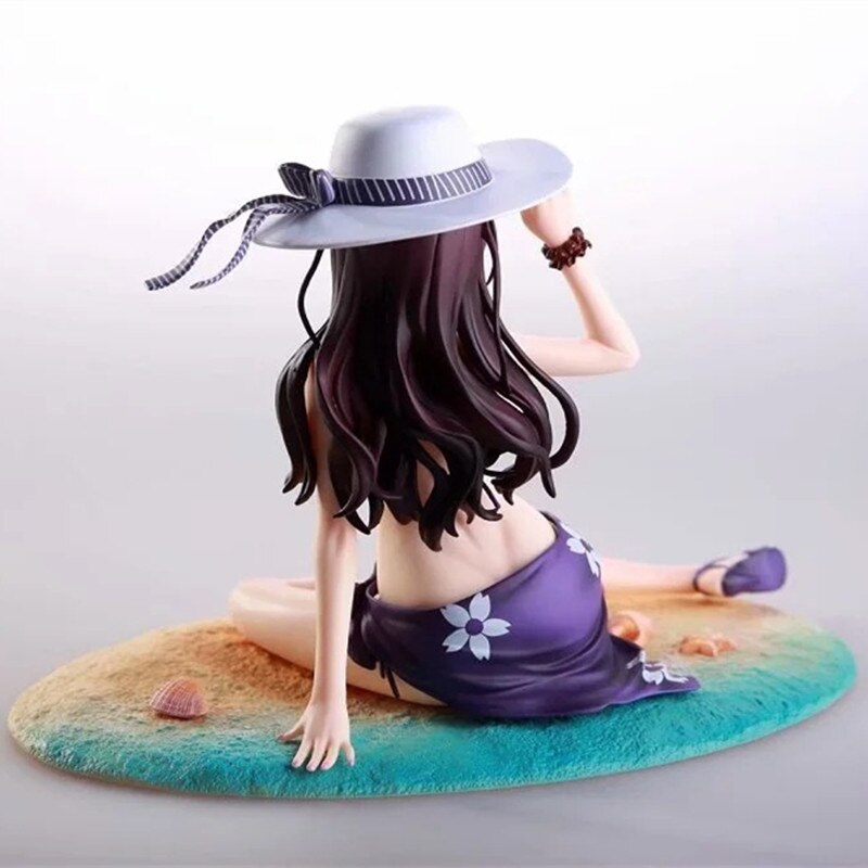 Saekano Japanese Anime How to Raise a Boring Girlfriend Utaha Kasumigaoka Swimsuit Ver. PVC Sexy Girls Action Figure Model Toy