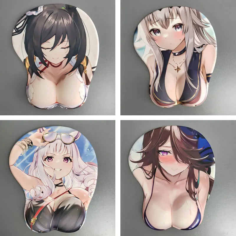 Tokai Teiou Gold Ship Scarlet 3D Silicone Mousepad Umamusume Pretty Derby 3D Wristband Mouse Pad Anime 3D Wrist Rest Mouse Mat