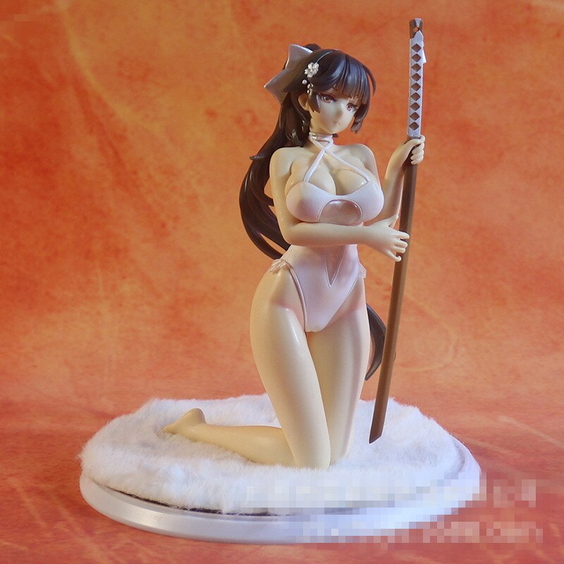 1/7 GK Azur Lane Anime Figure IJN Takao Kneeling Sexy Figma 19cm Beach Rhapsody Ver Statue Model Collection Decoration Toys Gift