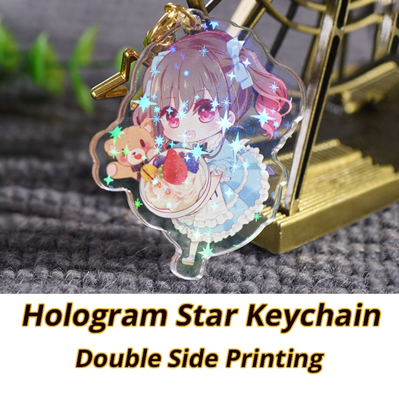 Custom Acrylic Keychain | Print on demand Acrylic chain | custom anime epoxy chain | Custom anime keychain