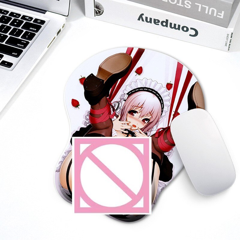 Sexy Beauty Mouse Pad with Wrist Support Anti Slip Silicone Hand Rest Creative 3D Mousepad Anime Figure Mice Mat tapis de souris