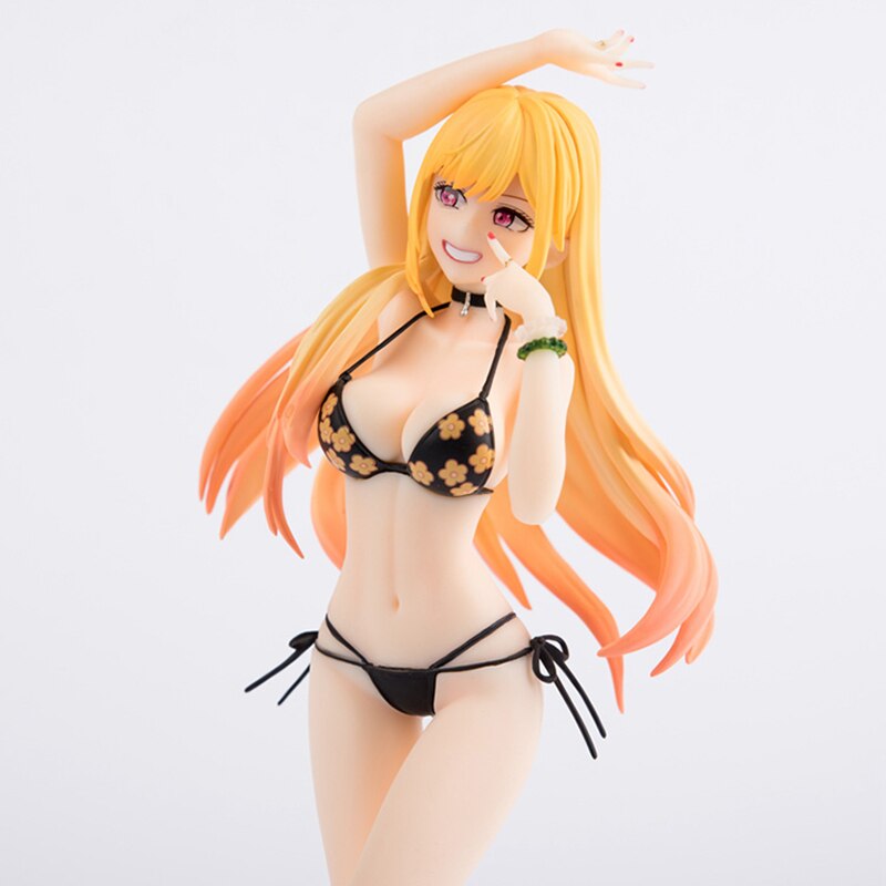 24cm My Dress-Up Darling Marin Kitagawa Sexy Anime Figure Marin Kitagawa Bikini Action Figure Adult Collection Model Doll Toys