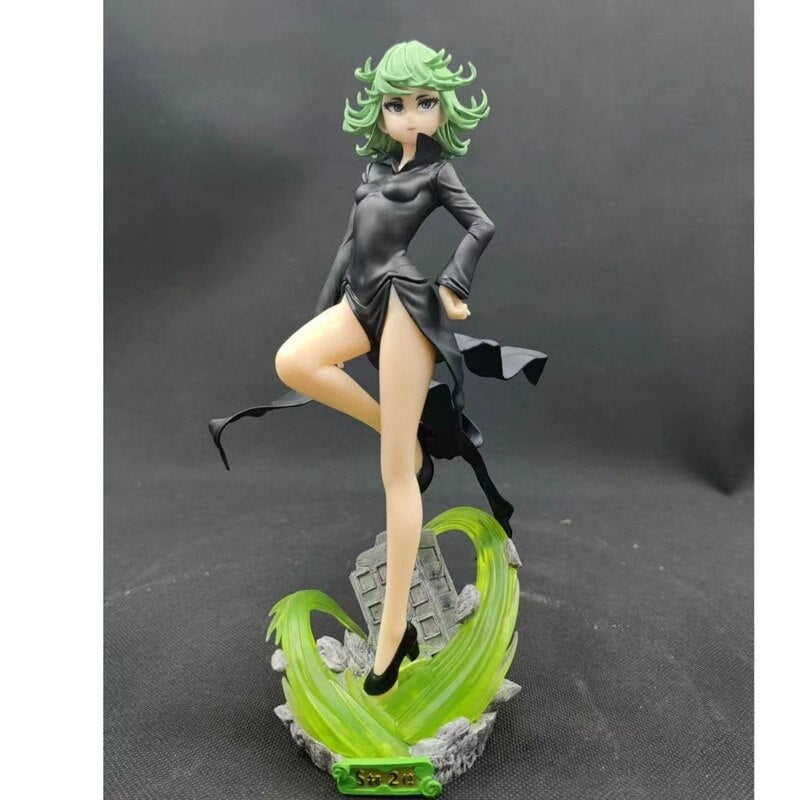 22cm Anime ONE PUNCH MAN Figure ONE PUNCH-MAN Senritsu no Tatsumaki PVC Action Figure Model Collectible model Toys Kid Gift