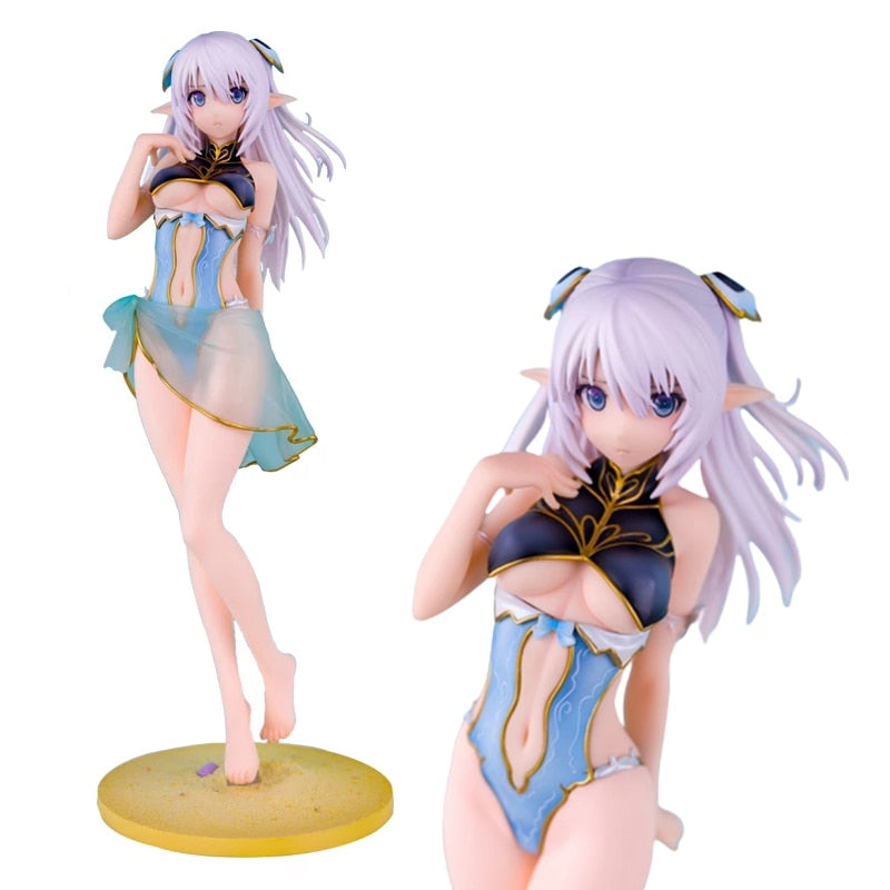 18CM Altina Anime Shining Blade Figure Sexy Beach Swimsuit Elf Cute Girl Standing Model Chlid Toys PVC Gift Collection Doll