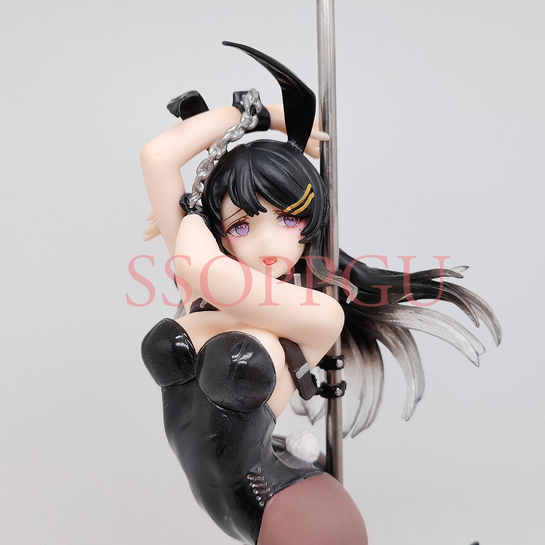 FreeWillStudio Bunny Girl Fu Figure Steel Tube Dance Sakurajima Mai Adult Girl PVC Action Figure Model Doll Toys Collection Gift