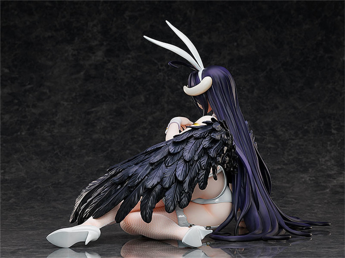 30cm Overlord IV Albedo B-style Bunny Ver Sexy Nude Girl Model PVC Anime Action Hentai Figure Adult Toys Doll Gifts