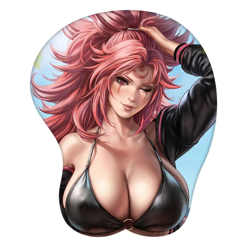 Guilty Gear Baiken 3D Mouse Pad Anime Wrist Rest Silicone Sexy Creative Gaming Mousepad Mat