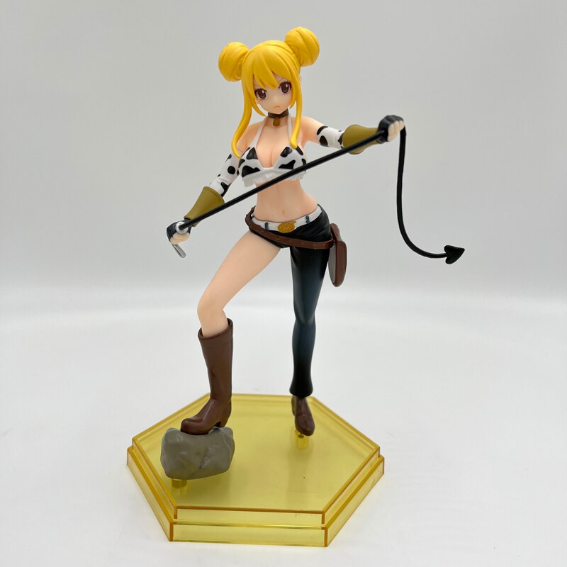 19cm FAIRY TAIL Sexy Girl Anime Figure Lucy Heartfilia Action Figure FAIRY TAIL Final Series Lucy Taurus Form Figurine Doll Toys