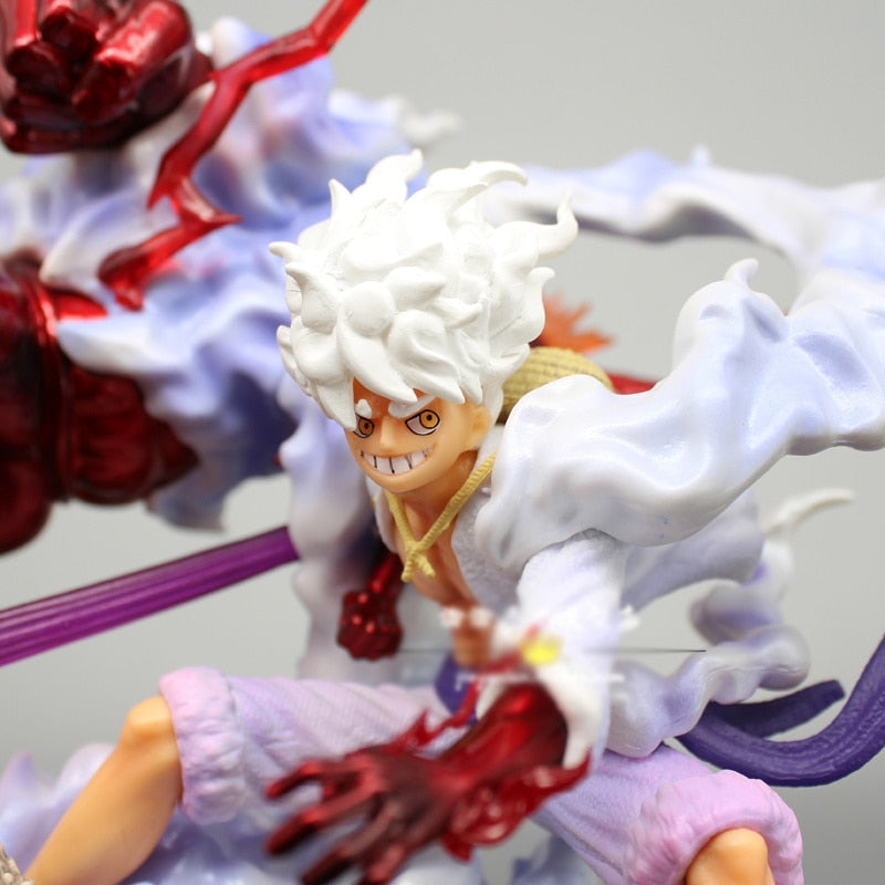 Luffy Gear 5 Action Figure 28cm |  Anime One Piece Figure Sun God Nika Gear 5 Luffy PVC Action Figurine Monkey D Luffy Collectible Model