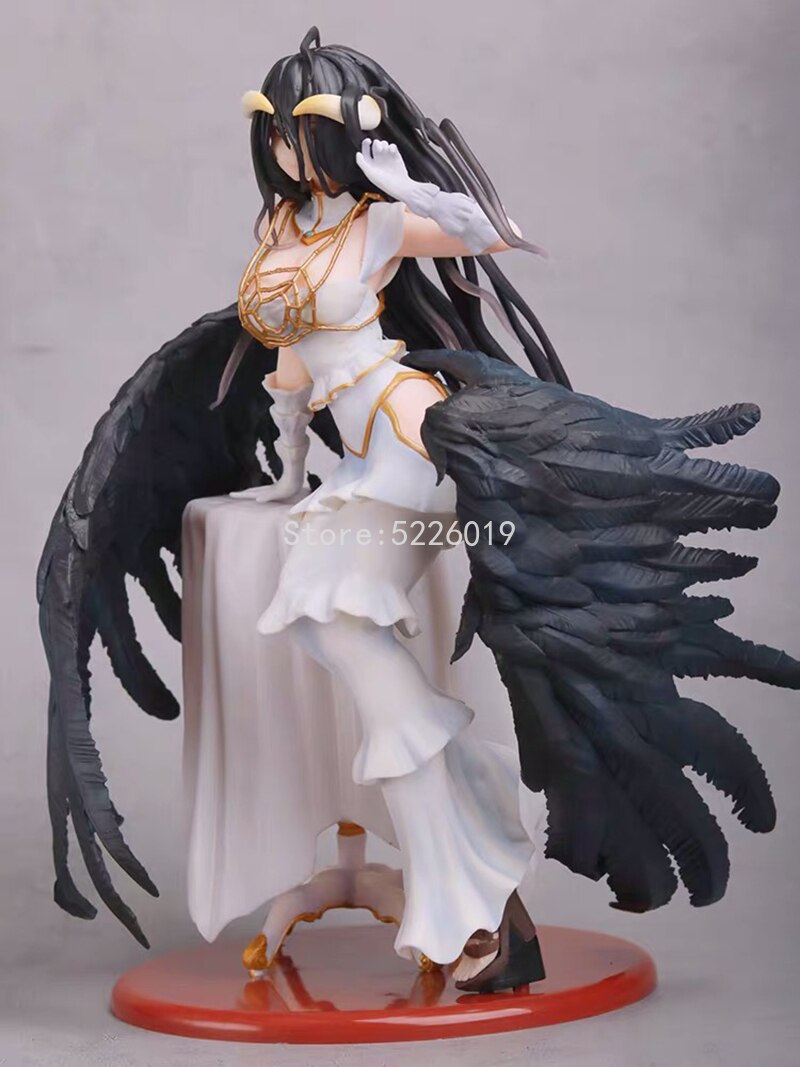 28cm Overlord Albedo Anime Figure Overlord III Albedo So-Bin Action Figure 642# Albedo Figurine 631# Ainz Ooal Gown Figure Toys