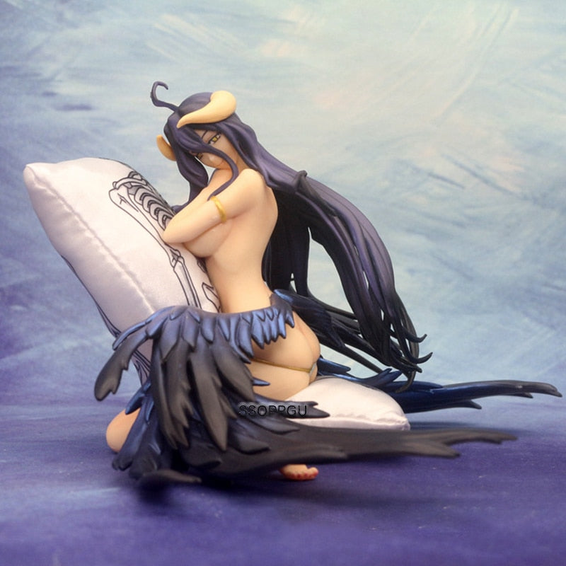 13cm Anime OVERLORD Albedo Figure Pillow Gentleman Girl PVC Action Figure Statue Model Collectible Toy Doll Gifts