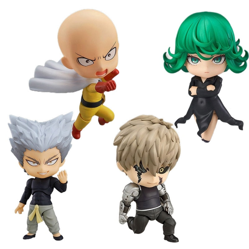 10CM Anime ONE PUNCH-MAN Figure Saitama ToyTatsumaki Doll Genos Figuine Action Model 4Pcs/1Set Set Toy Gift