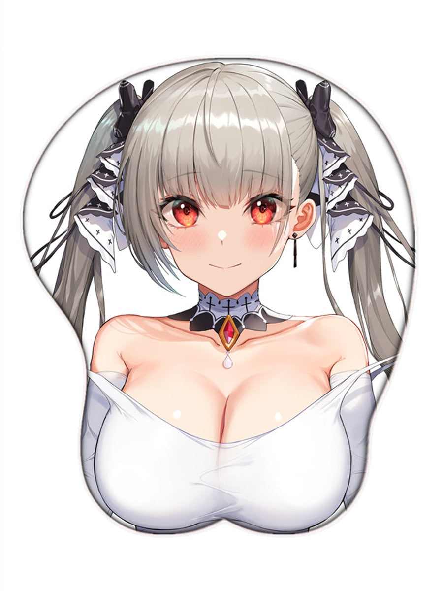 Sexy Big Breast Azur Lane Formidable  Mouse Pad 3D with Wrist Oppai Silicone Gel Gaming Cute Desk Pad