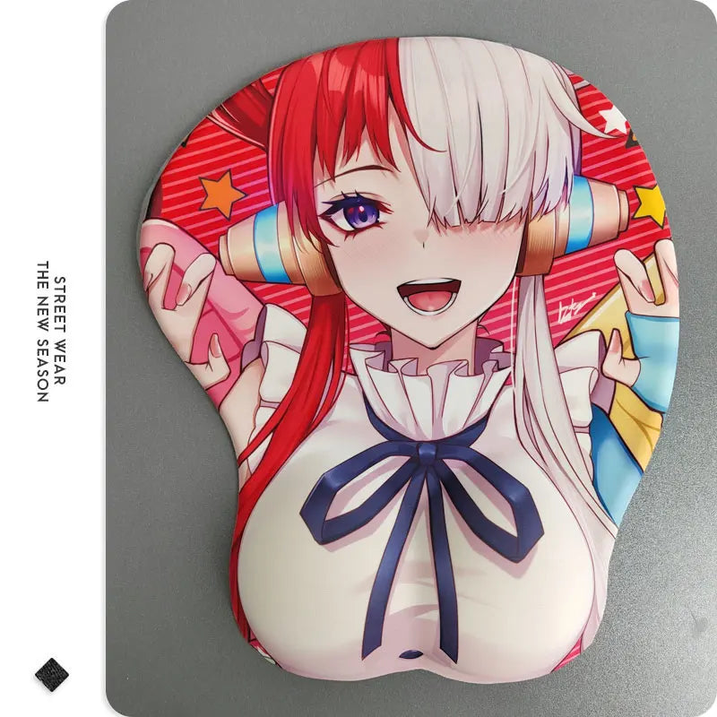 Anime One Piece 3D Wrist Support Mouse Pad Nami Robin Uta Hancock Yamato Silicone Mousepad Sexy Chest 3D Wrist Rest Mouse Mat