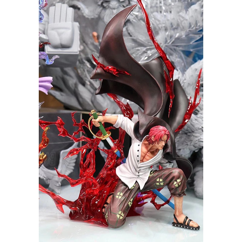 35cm One Piece Figure Chronicle Master Stars Plece Squatting The Shanks Action Figure PVC Figurine Anime Collection Model Toys