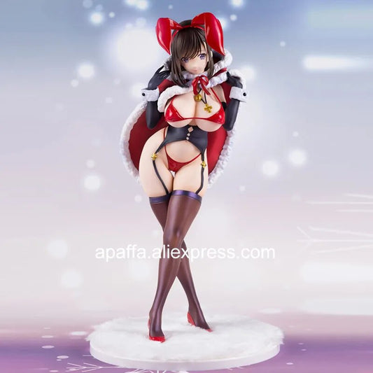 28cm Anime Native Mataro Christmas Bunny Sexy Girl Action Figure Toy Matarou Bunny Sexy Figure Anime Adult Collection Model Doll