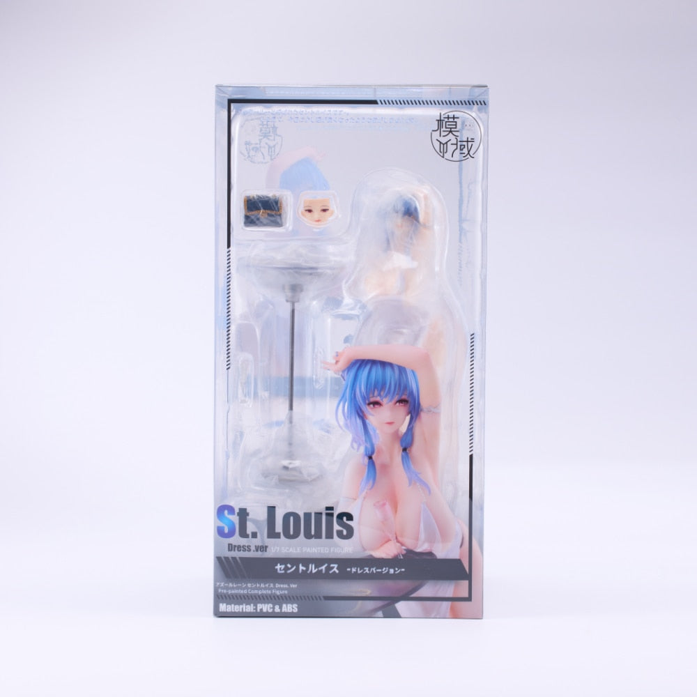 25CM Azur Lane Anime Sexy Girl St. Louis 1/7 Dress Ver PVC Action Figure Game Statue Adults Collection Model Doll Toys Gifts