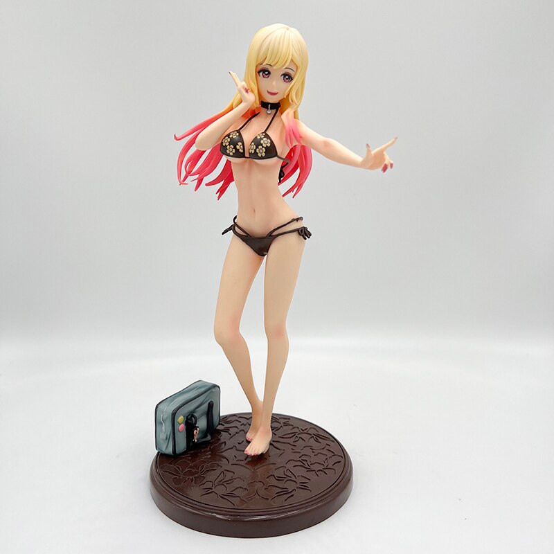 21cm My Dress-Up Darling Marin Kitagawa Anime Figure Marin Kitagawa Bikini Action Figure Adult Collection Model Doll Toys Gifts