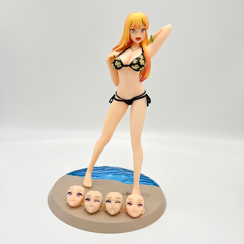 21cm My Dress-Up Darling Marin Kitagawa Anime Figure Marin Kitagawa Bikini Action Figure Adult Collection Model Doll Toys Gifts