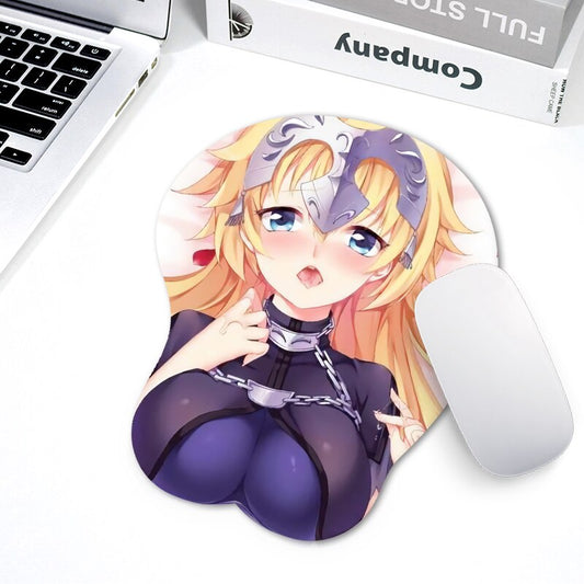 3D Gaming Mouse Pad With Soft Gel Wrist Rest 2WAY fabric