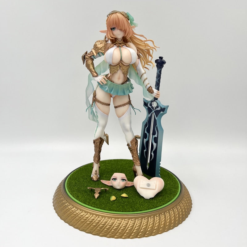 25cm Vertex Elf Village 8th Villager Cecile Antenna Anime Girl Figure Kukuru/Priscilla Action Figure Collectible Model Doll Toy