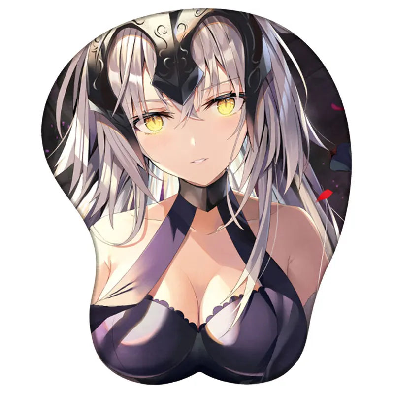 Saber Rin Sakura Alter 3D Silicone Mousepad Fate Stay Night Zero 3D Wristband Mouse Pad Anime Gaming Diy 3D Wrist Rest Mouse Mat