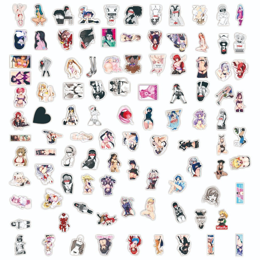 50/100 pc Sexy Anime Hentai Stickers |  Sexy Naked Hentai Wild Sticker | Hentai stickers for, Luggage, Laptop ,Car Sticker Waterproof stickers