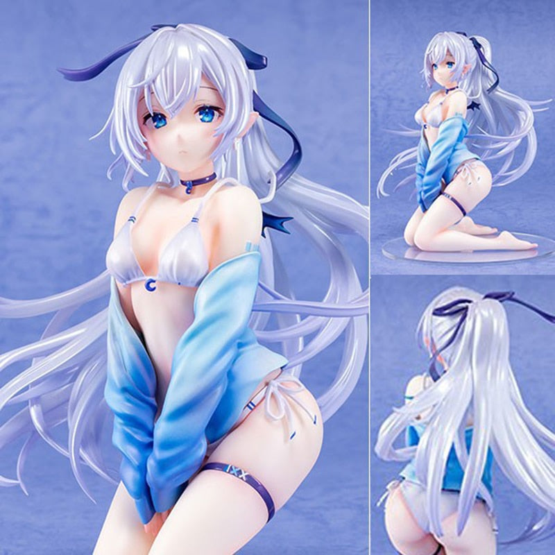 15cm Anime KonoSuba God Blessing On This Wonderful World Action Figure Aqua Swimsuit Kawaii Girl Doll PVC Collectible Model Toy