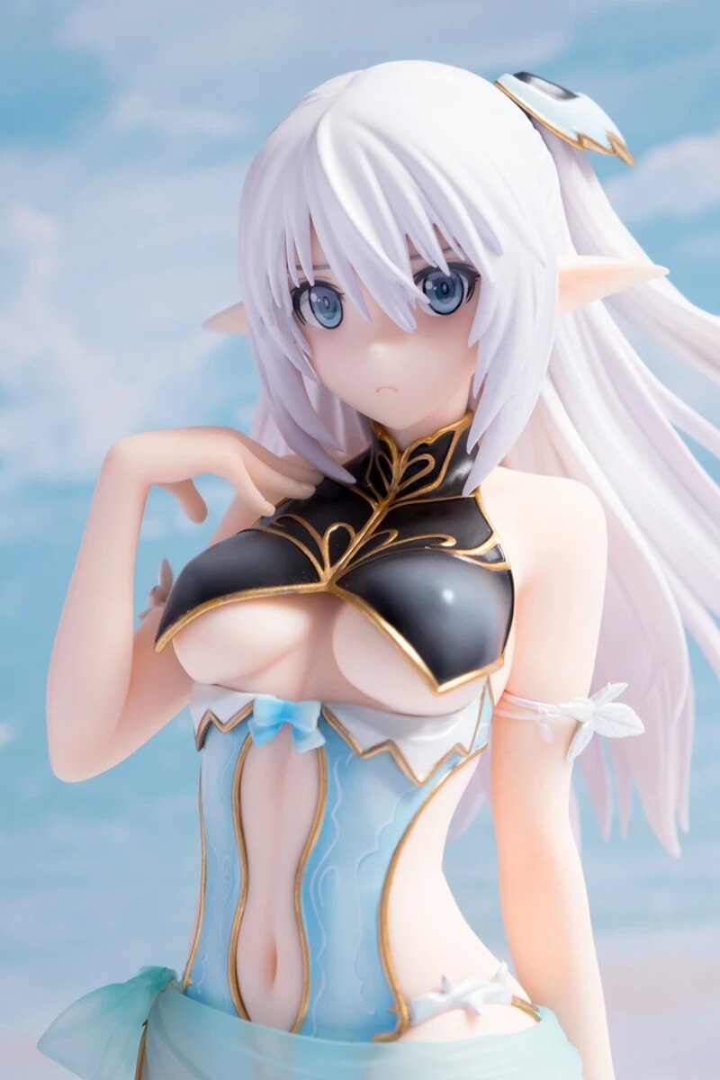 18CM Altina Anime Shining Blade Figure Sexy Beach Swimsuit Elf Cute Girl Standing Model Chlid Toys PVC Gift Collection Doll