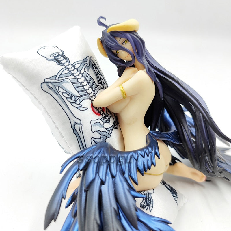 13cm Anime OVERLORD Albedo Figure Pillow Gentleman Girl PVC Action Figure Statue Model Collectible Toy Doll Gifts