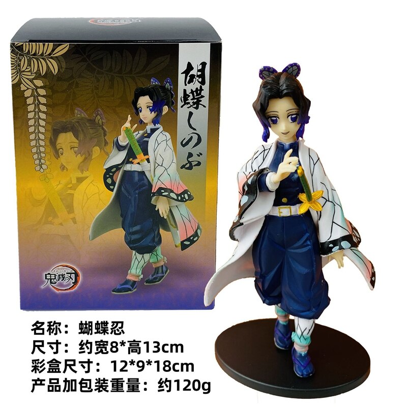 Demon Slayer Tokitou Muichirou Anime Figures PVC Toys 16cm Kanroji Mitsuri Shinazugawa Sanemi Kimetsu no Yaiba Action Doll Figma