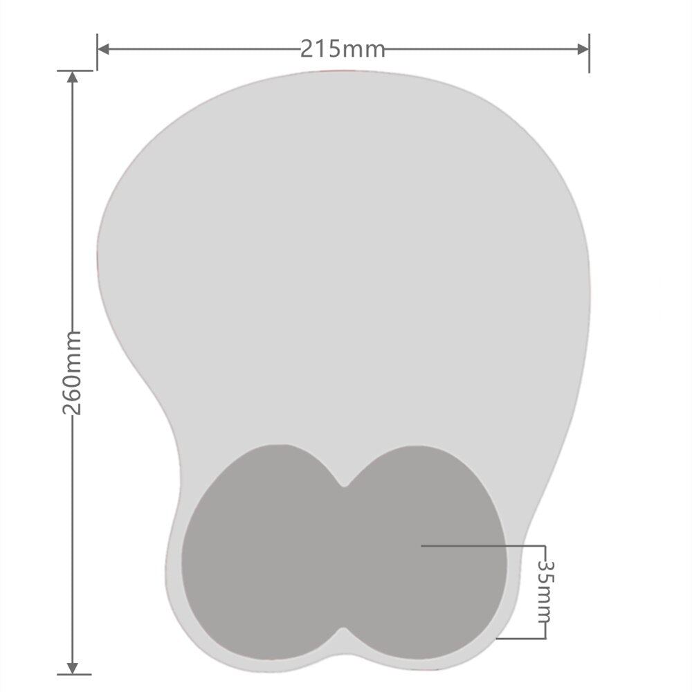 3D Boobs Mousepad | Oppai Ass Tits Mouse Pad | Silicone boobs mousepad