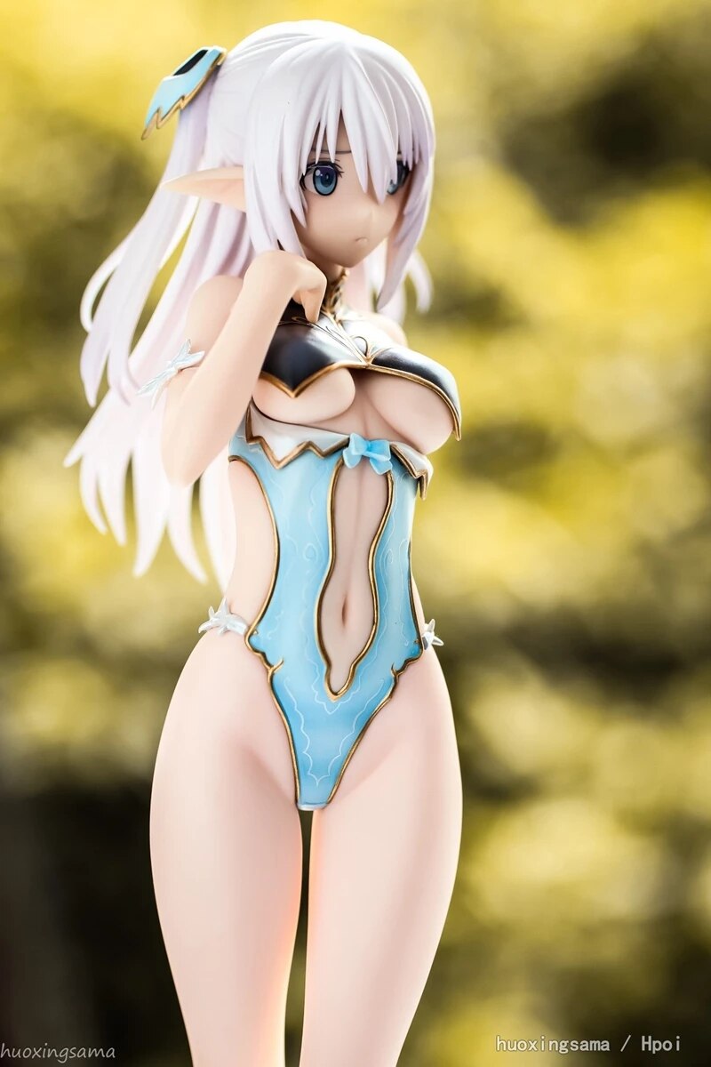 18CM Altina Anime Shining Blade Figure Sexy Beach Swimsuit Elf Cute Girl Standing Model Chlid Toys PVC Gift Collection Doll