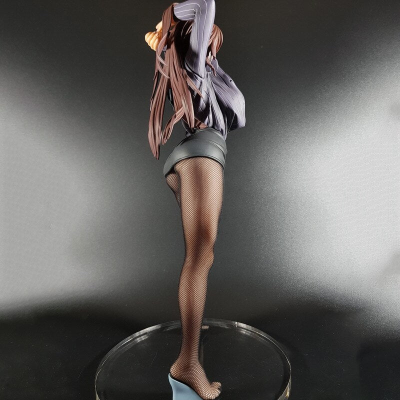 27cm Hataraku Onna no Ureta ase Kurosawa Otome Sexy Nude Girl Model PVC Anime Action Hentai Figure Adult Toys Doll Gifts